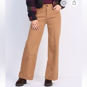 Just USA Tan Flare & Wide Leg Jeans
